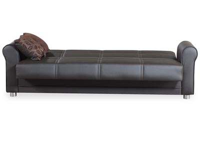 Avalon Plus Zen Brown PU Sofabed,Ottomanson (Previously Casamode)